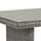 Alaterre Furniture Asti All-Weather Wicker Outdoor 30"H  Dining Table with Glass Top AWWF05FF - alternate 4